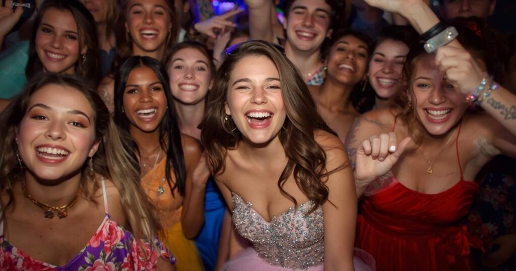 Prom night captions with friends