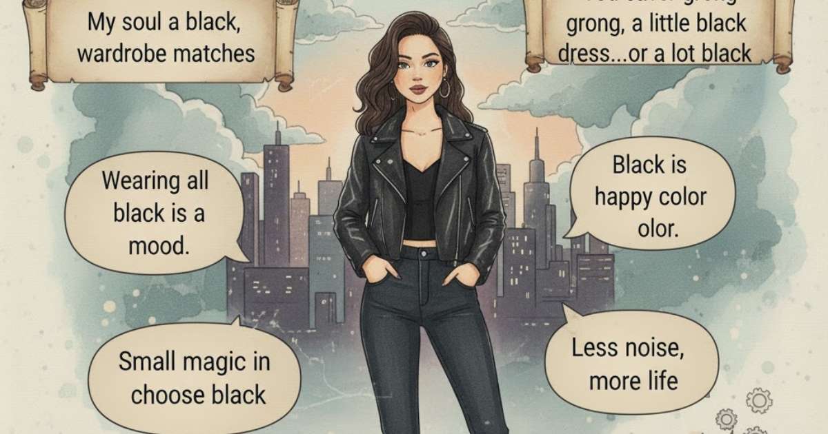 440-trending-black-outfit-captions-for-perfect-posts-2025