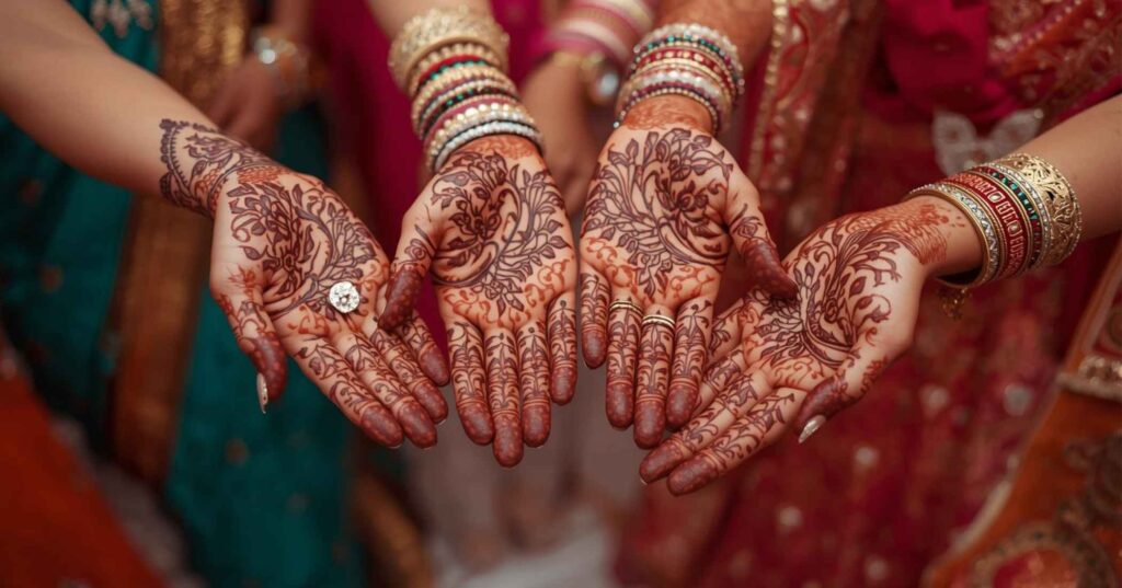 mehndi-captions-for-brides-friends