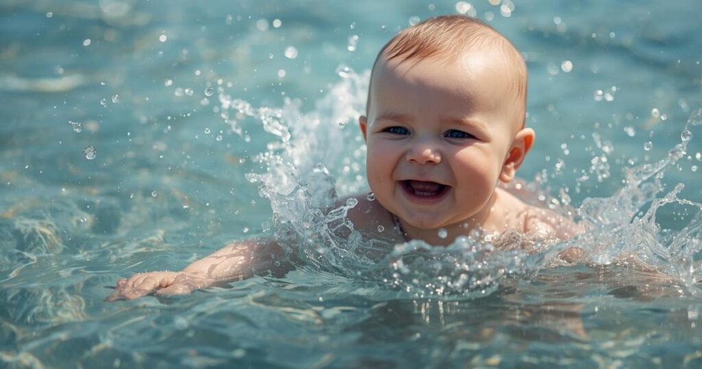 summer-baby-swimming-captions